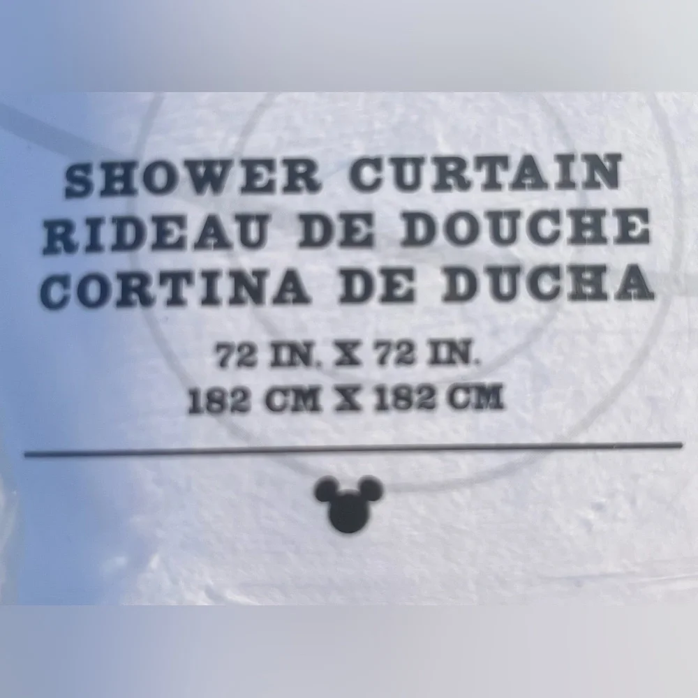 Disney Mickey Mouse Shower Curtain NWT